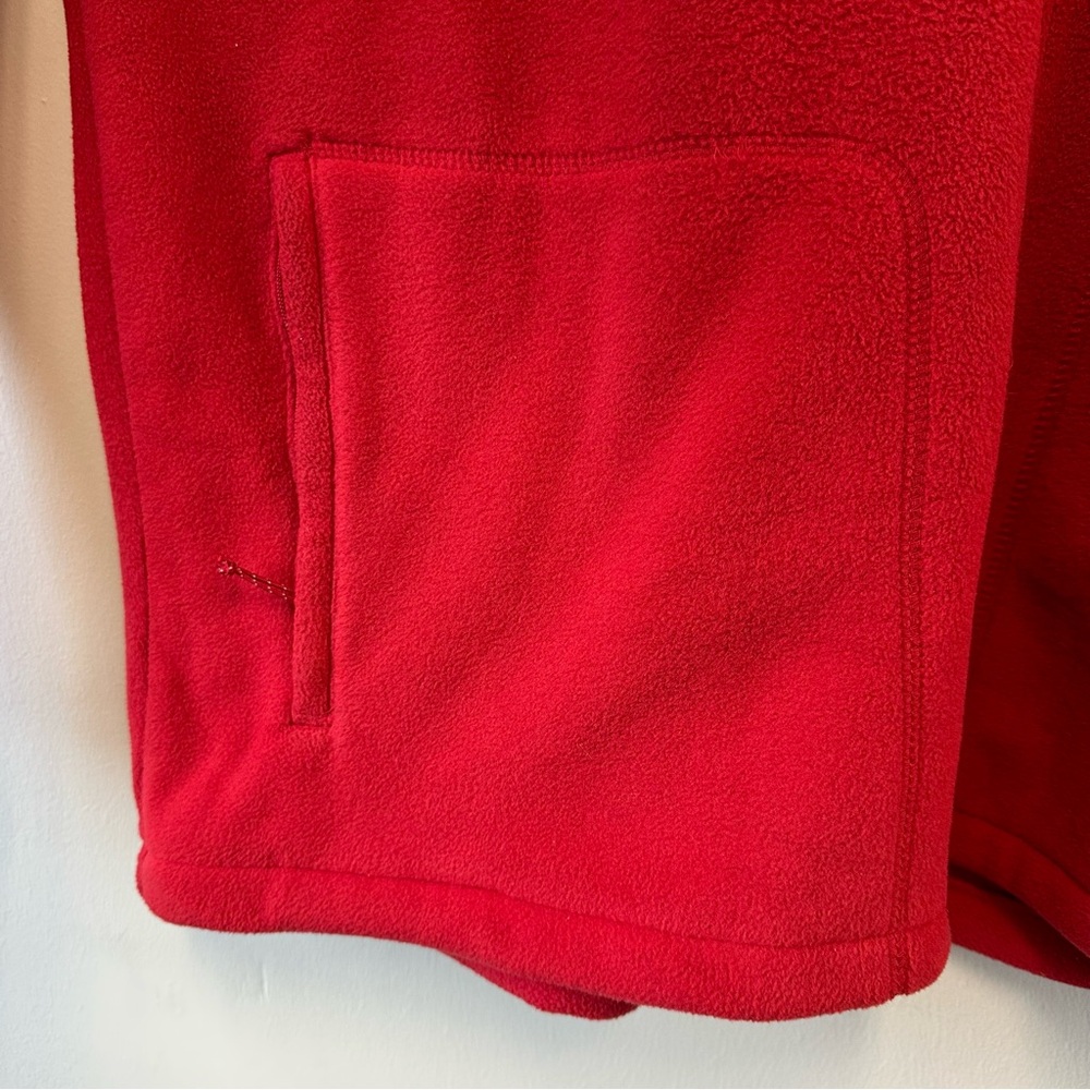 Columbia Red Fast Trek II Full-Zip Fleece Jacket with NC State Logo - Picture 4 of 9